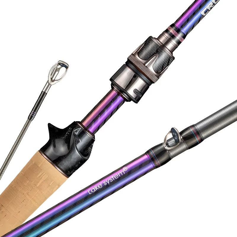 2-Piece Lightweight Carbon Fiber Fishing Rod – Spinning/Casting (Bass)