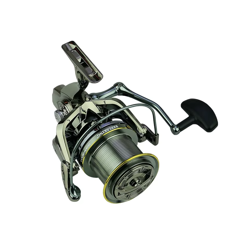 All-Metal Long-Casting Spinning Reel – Gap-Free Aluminum, Anchor Guide (Left-Hand, River/Sea Fishing)