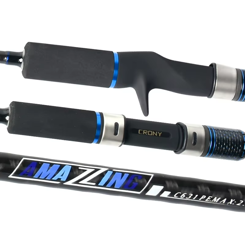 1.73M Black Carbon Spinning Rod – 1.5 Sections (In Stock)