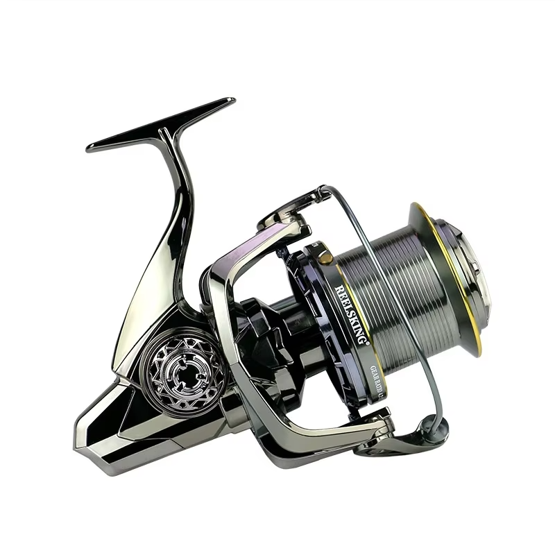 All-Metal Long-Casting Spinning Reel – Gap-Free Aluminum, Anchor Guide (Left-Hand, River/Sea Fishing)