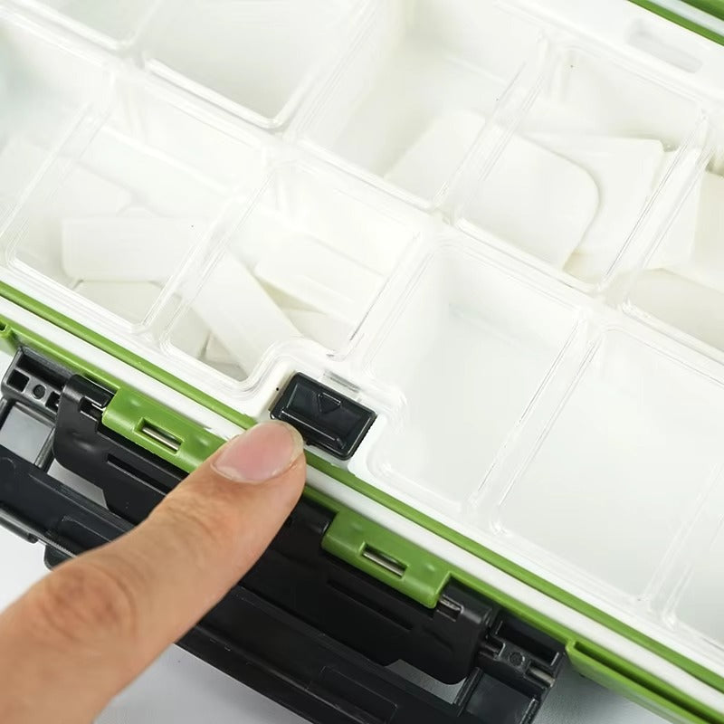 In-Stock ABS Fishing Tackle Box – Multi-Compartment (Gear/Accessories Storage)