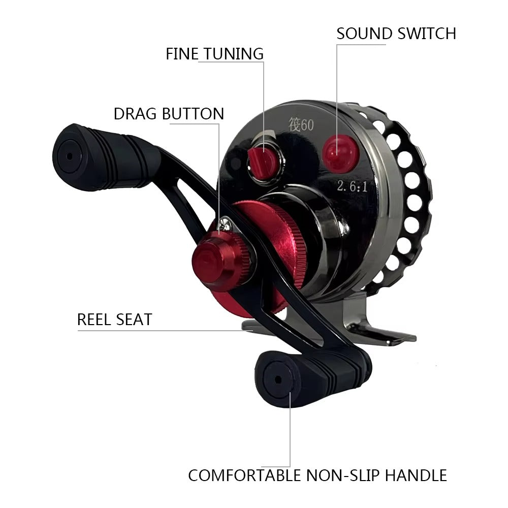 All-Metal Saltwater Fishing Reel – 3+1 Bearings, 5kg Drag (Fly Fishing: Streams/Rivers/Lakes)