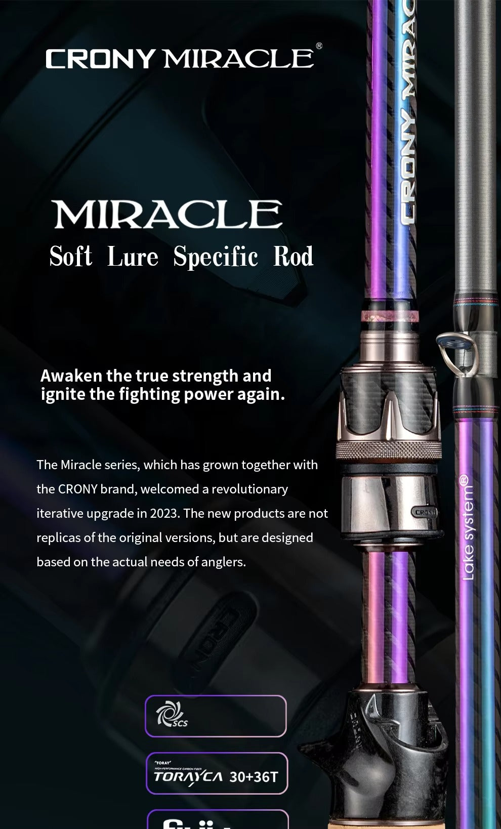 2-Piece Lightweight Carbon Fiber Fishing Rod – Spinning/Casting (Bass)