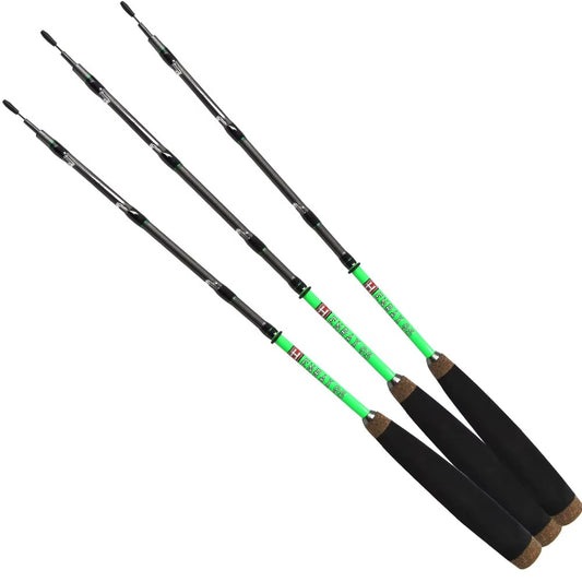 95cm Pure Carbon Ice Fishing Rod – 3-Section Telescopic