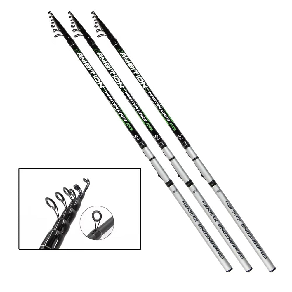 3.0m High Carbon Fiber Rock Fishing Rod – Bolognese, Hard
