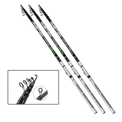 3.0m High Carbon Fiber Rock Fishing Rod – Bolognese, Hard