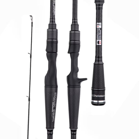 7'6" ML High Carbon Bass Fishing Rod – Spinning/Casting (7-12LBS, Light Tip)