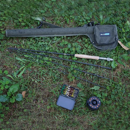 Super Light Portable Carbon Fiber Fly Fishing Combo – Rod & Reel Set