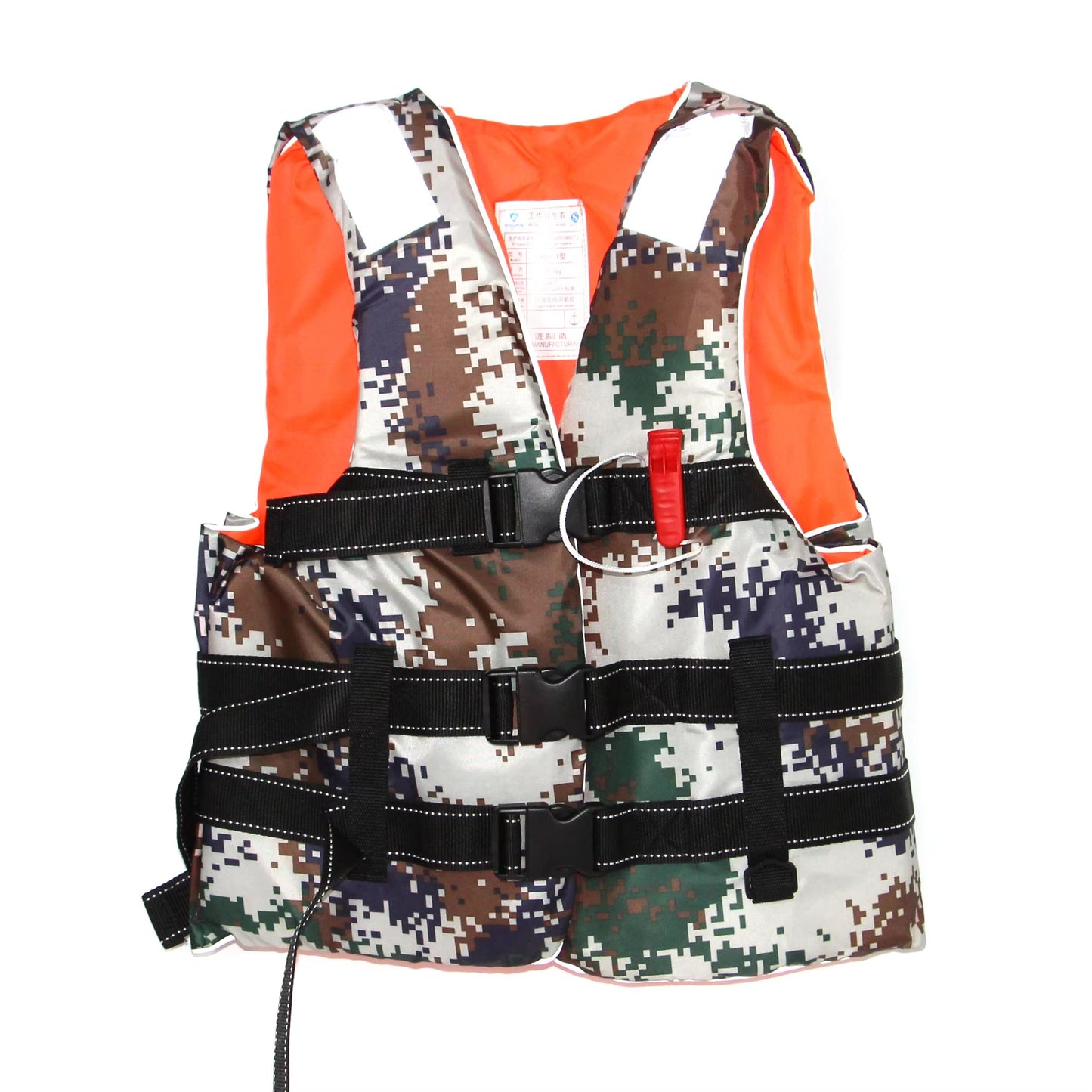 300D Oxford Cloth Life Vest – High-Quality, EPE Cotton (Adult, Sea Fishing/Swimming)