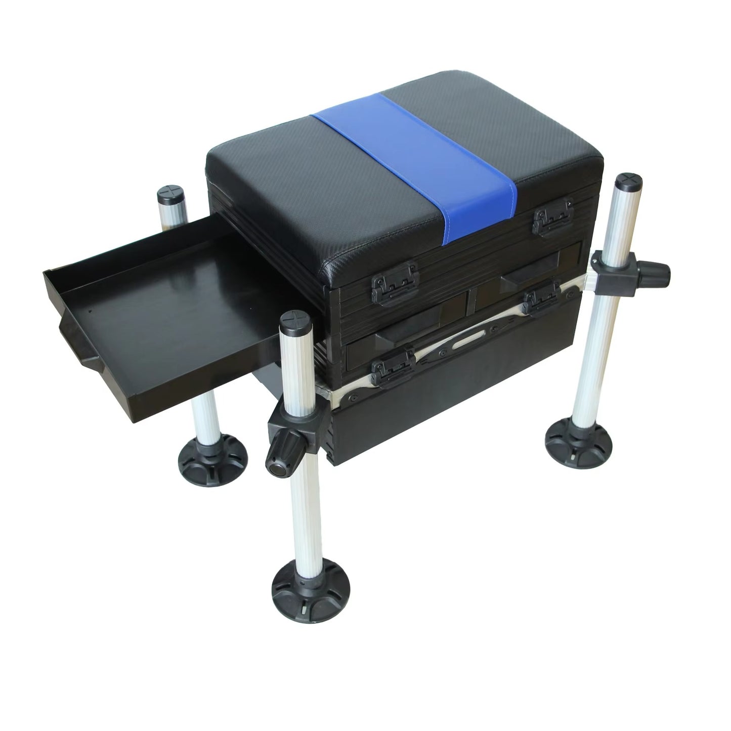 Aluminum Fishing Seat Box – Portable, Multifunctional (Feeder, Storage, Outdoor)