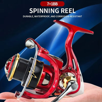 2500-3000 Series Spinning Reel – Aluminum Alloy Spool, CNC Handle