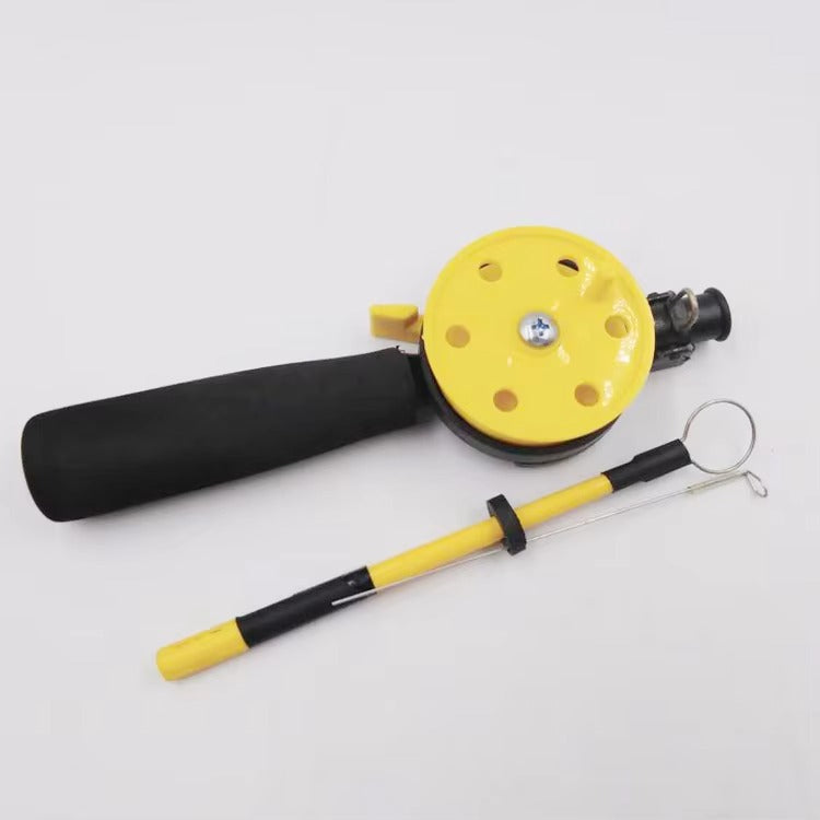 Kids' Portable Plastic Ice Fishing Rod – Winter Outdoor (with Reel Accessory)
