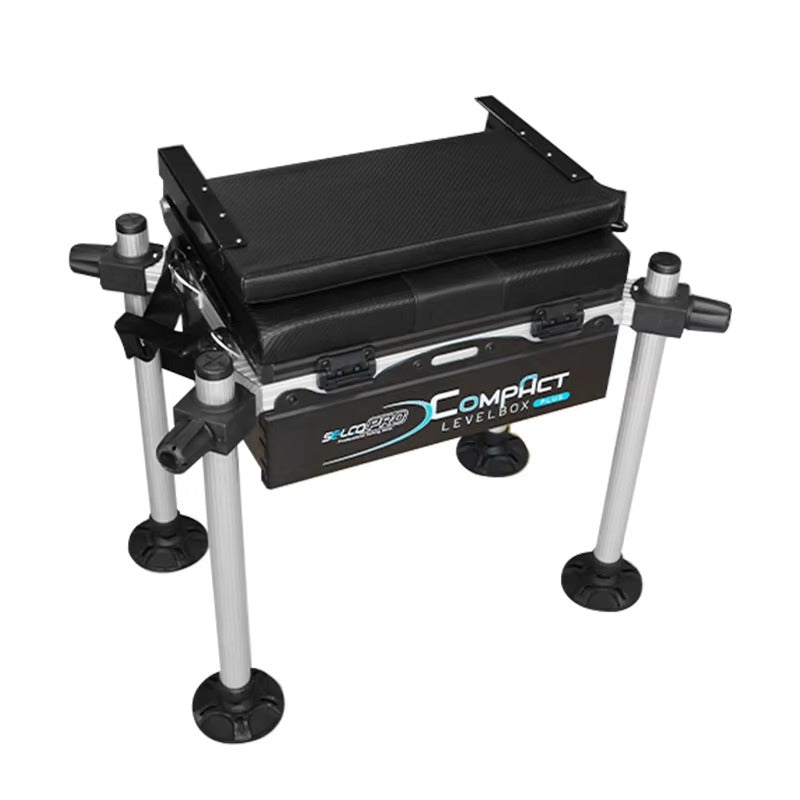 High-Quality Aluminum Fishing Seat Box – Backrest, Feeder Compatible