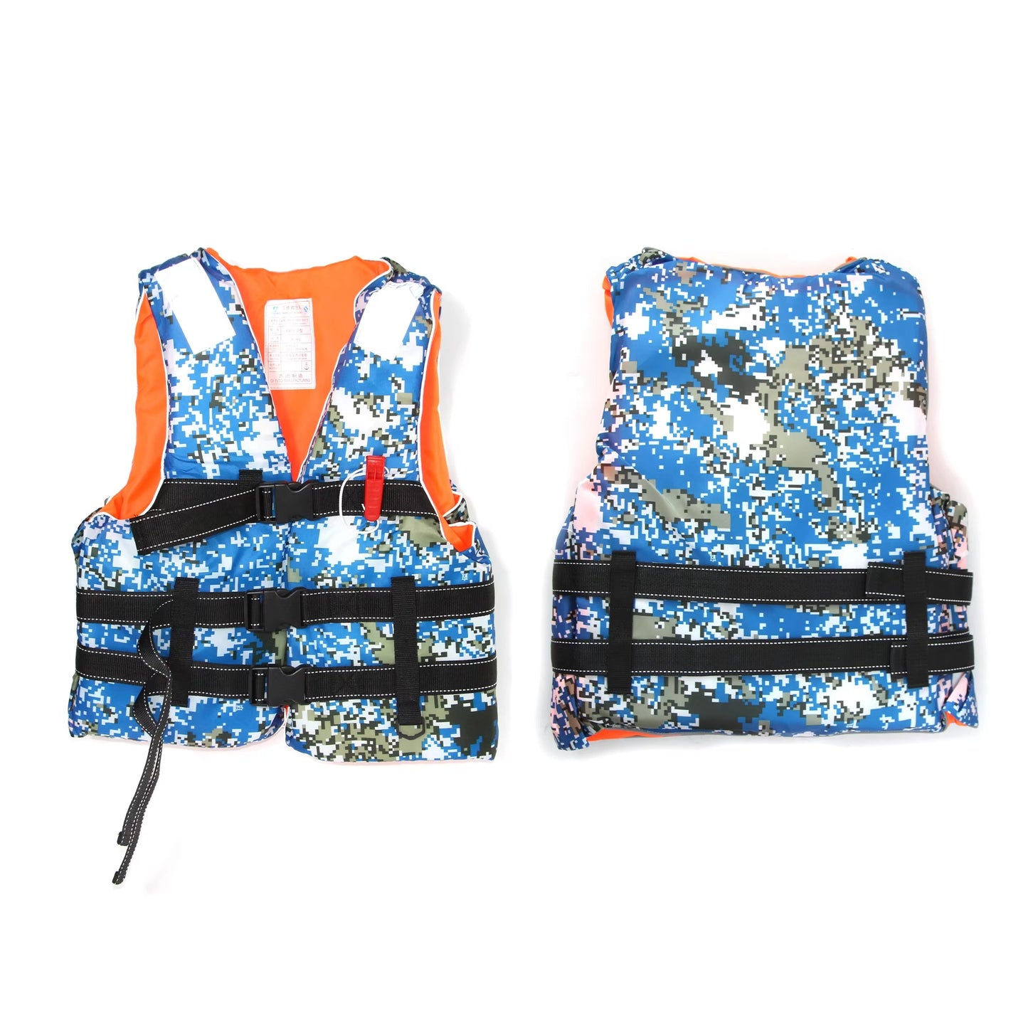 300D Oxford Cloth Life Vest – High-Quality, EPE Cotton (Adult, Sea Fishing/Swimming)