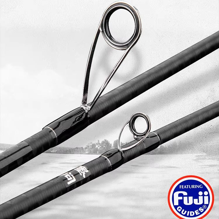 7'6" ML High Carbon Bass Fishing Rod – Spinning/Casting (7-12LBS, Light Tip)