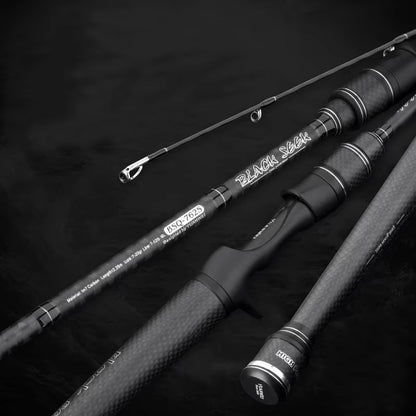 7'6" ML High Carbon Bass Fishing Rod – Spinning/Casting (7-12LBS, Light Tip)