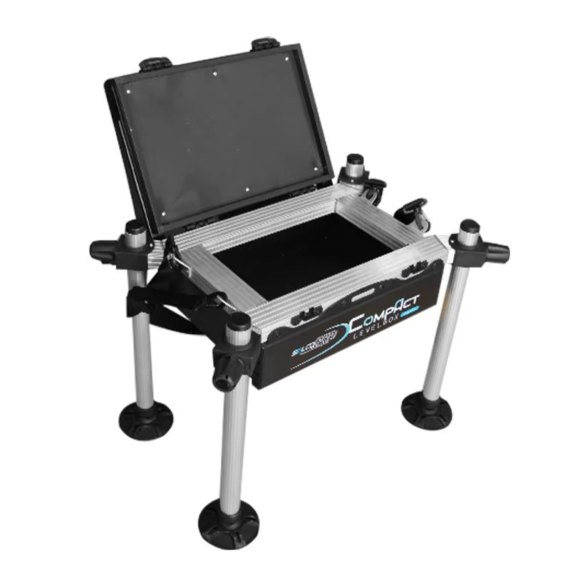 High-Quality Aluminum Fishing Seat Box – Backrest, Feeder Compatible