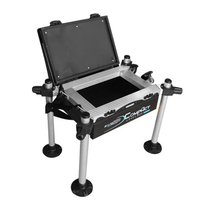 High-Quality Aluminum Fishing Seat Box – Backrest, Feeder Compatible
