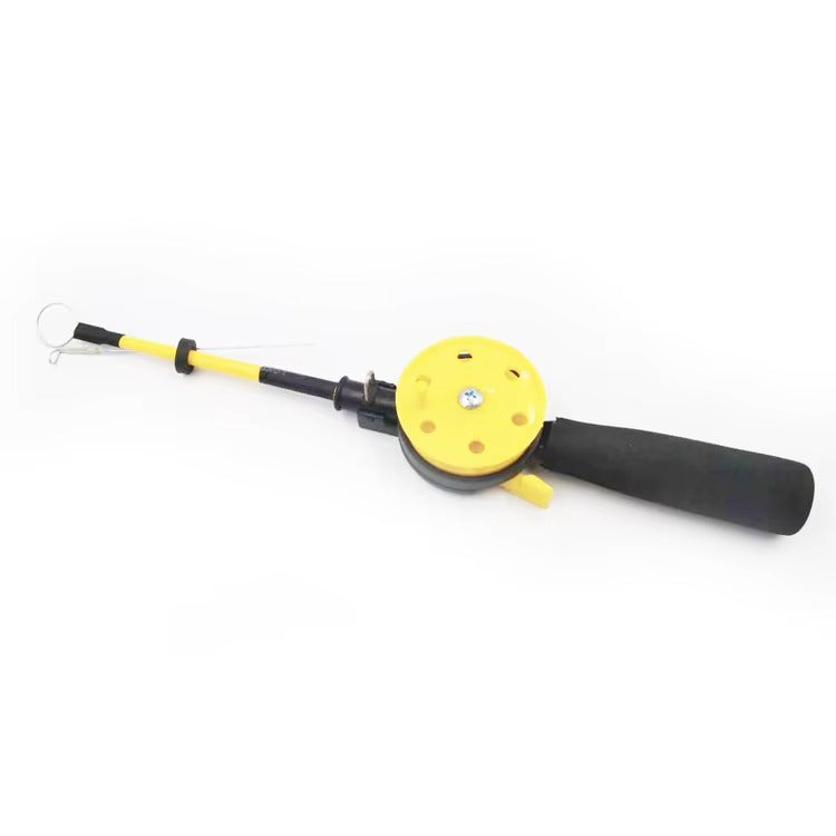 Kids' Portable Plastic Ice Fishing Rod – Winter Outdoor (with Reel Accessory)