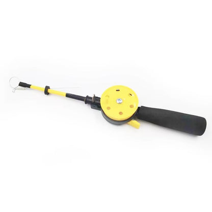Kids' Portable Plastic Ice Fishing Rod – Winter Outdoor (with Reel Accessory)