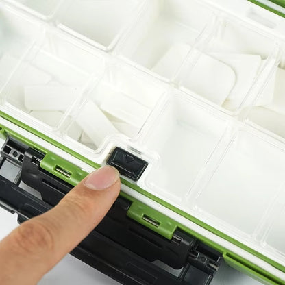 In-Stock ABS Fishing Tackle Box – Multi-Compartment (Gear/Accessories Storage)