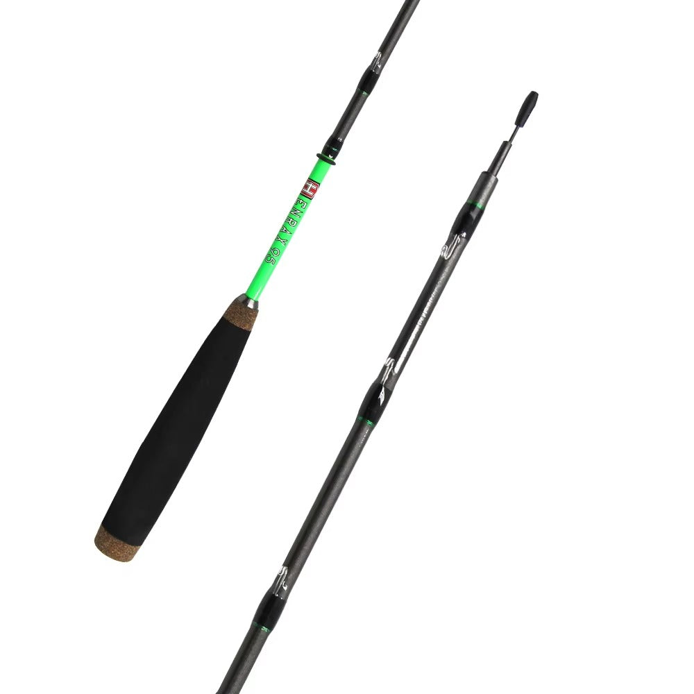 95cm Pure Carbon Ice Fishing Rod – 3-Section Telescopic